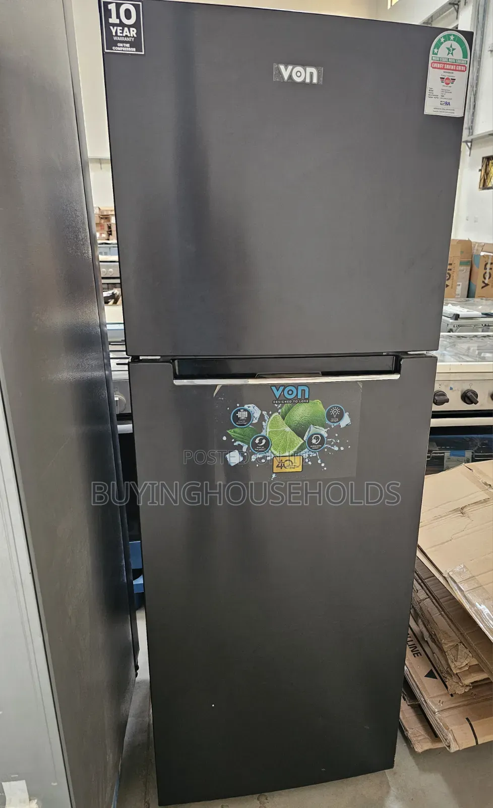 Von 334l No Frost Fridge New Vart-334nvak