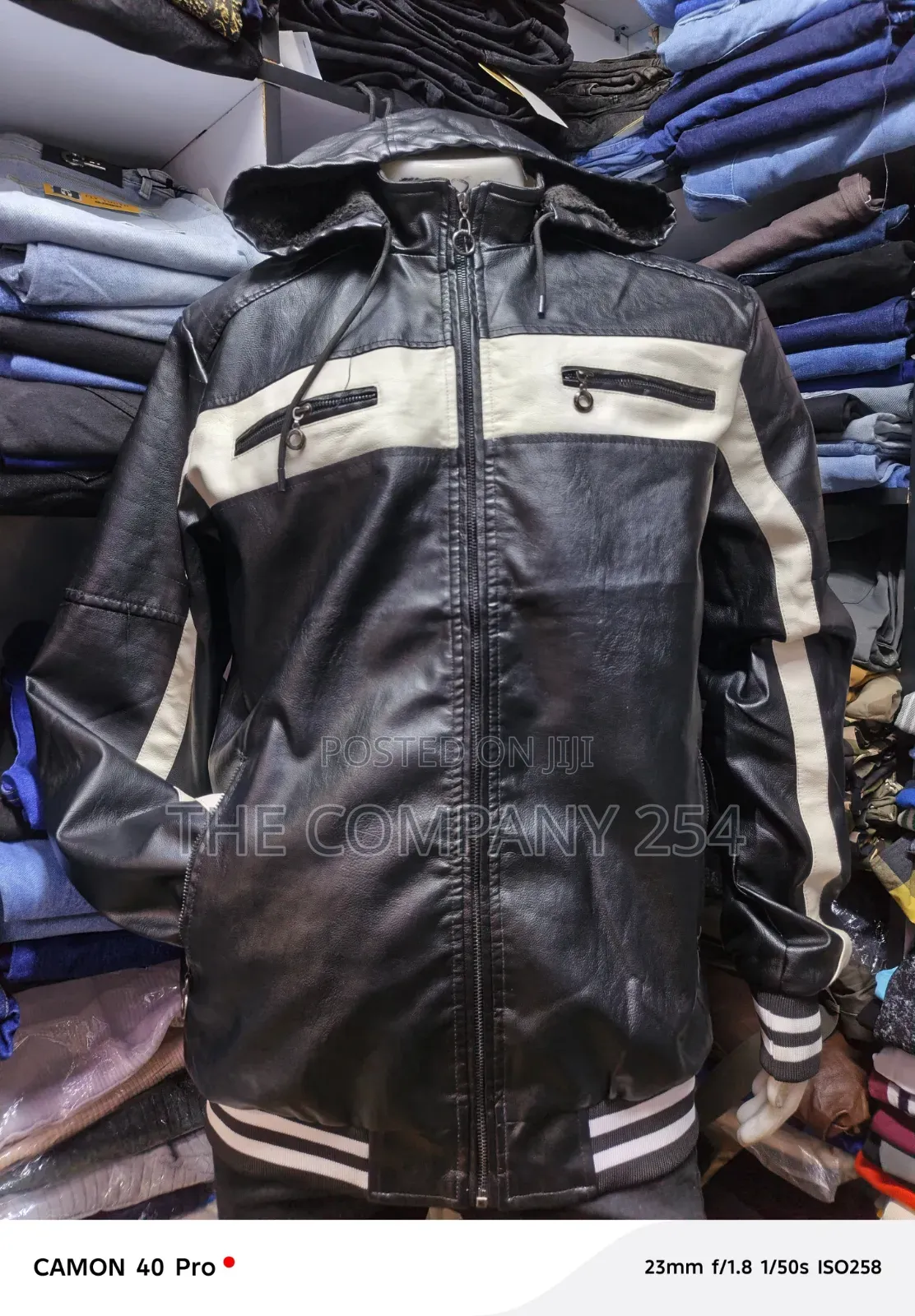 Quality Casual Leather Designer Jacket All Weather With Zip