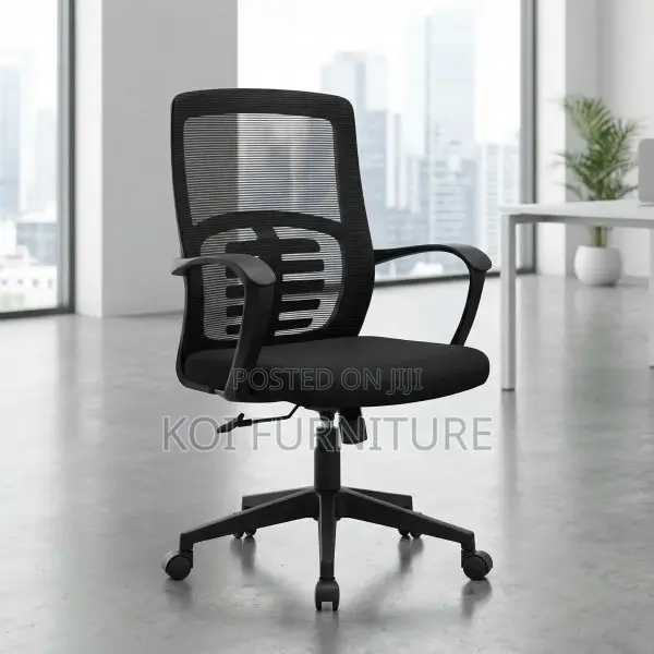 Office Chair : Black Ergonomic Mesh Office Chair