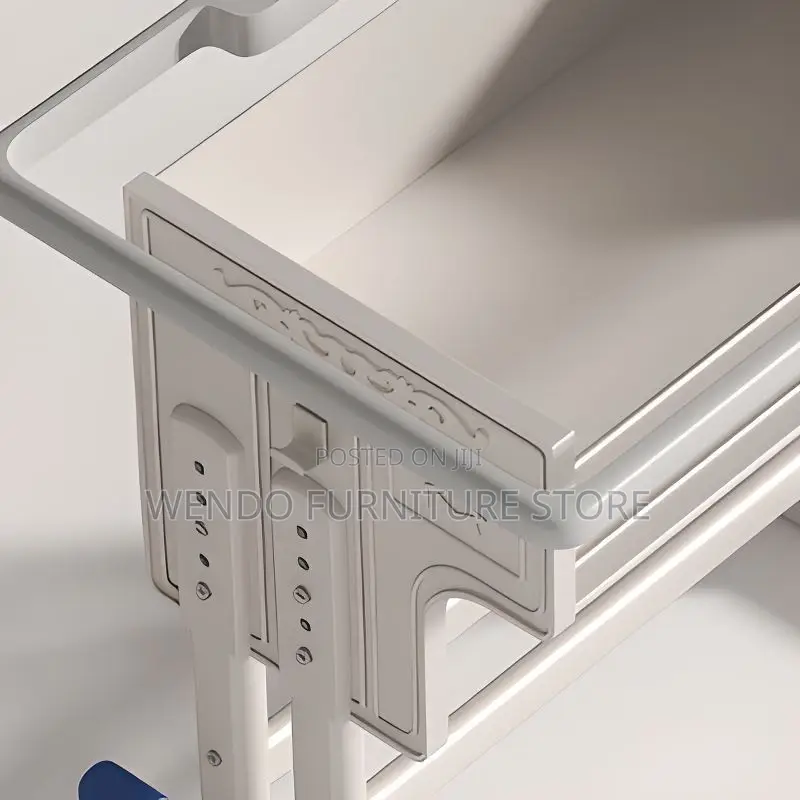 Home Desk; Blue Adjustable Kids Desk Chair Set