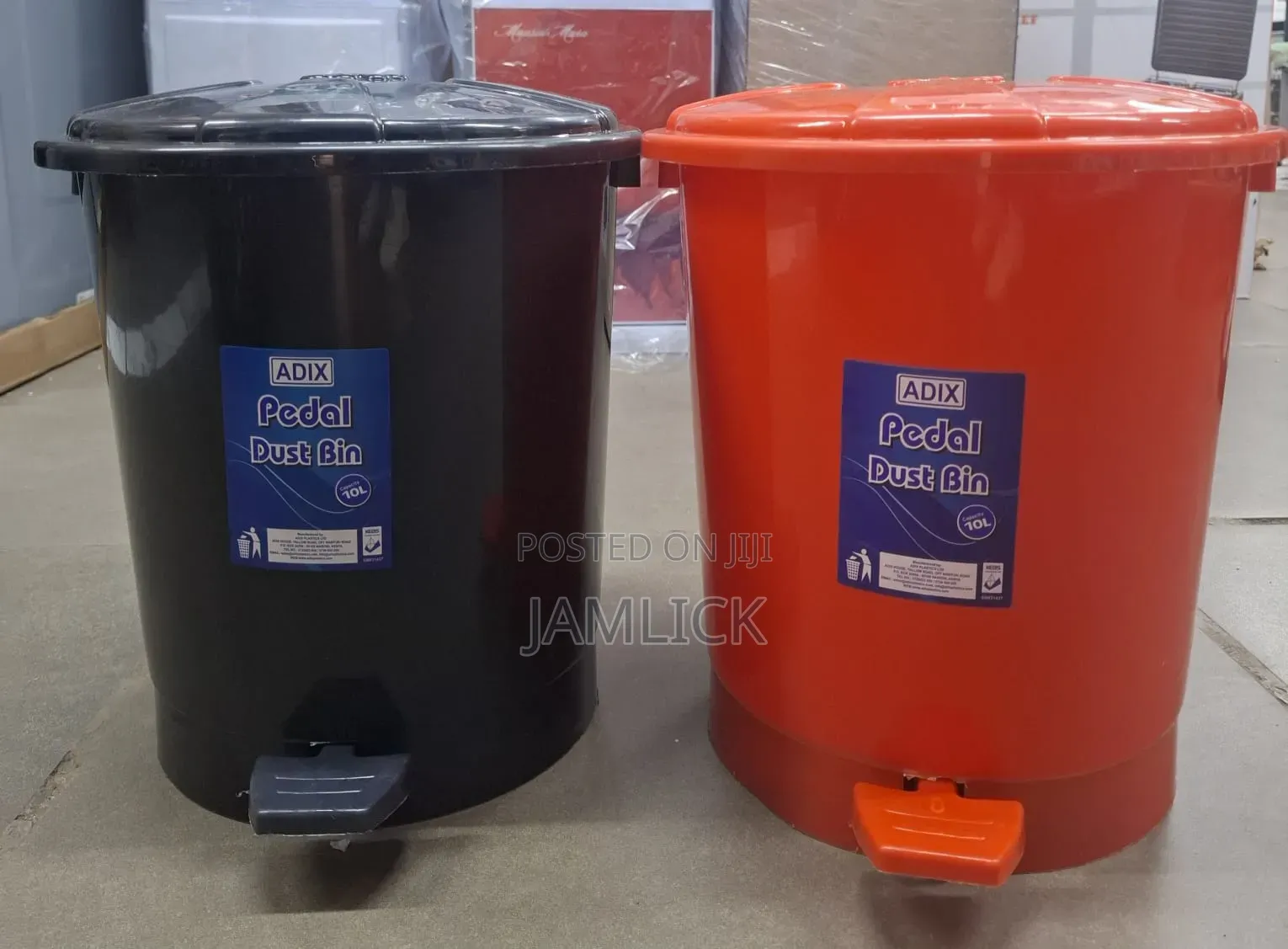 10l Pedal Dustbin Kitchen Bathroom Waste Bin Trash Can - Pt
