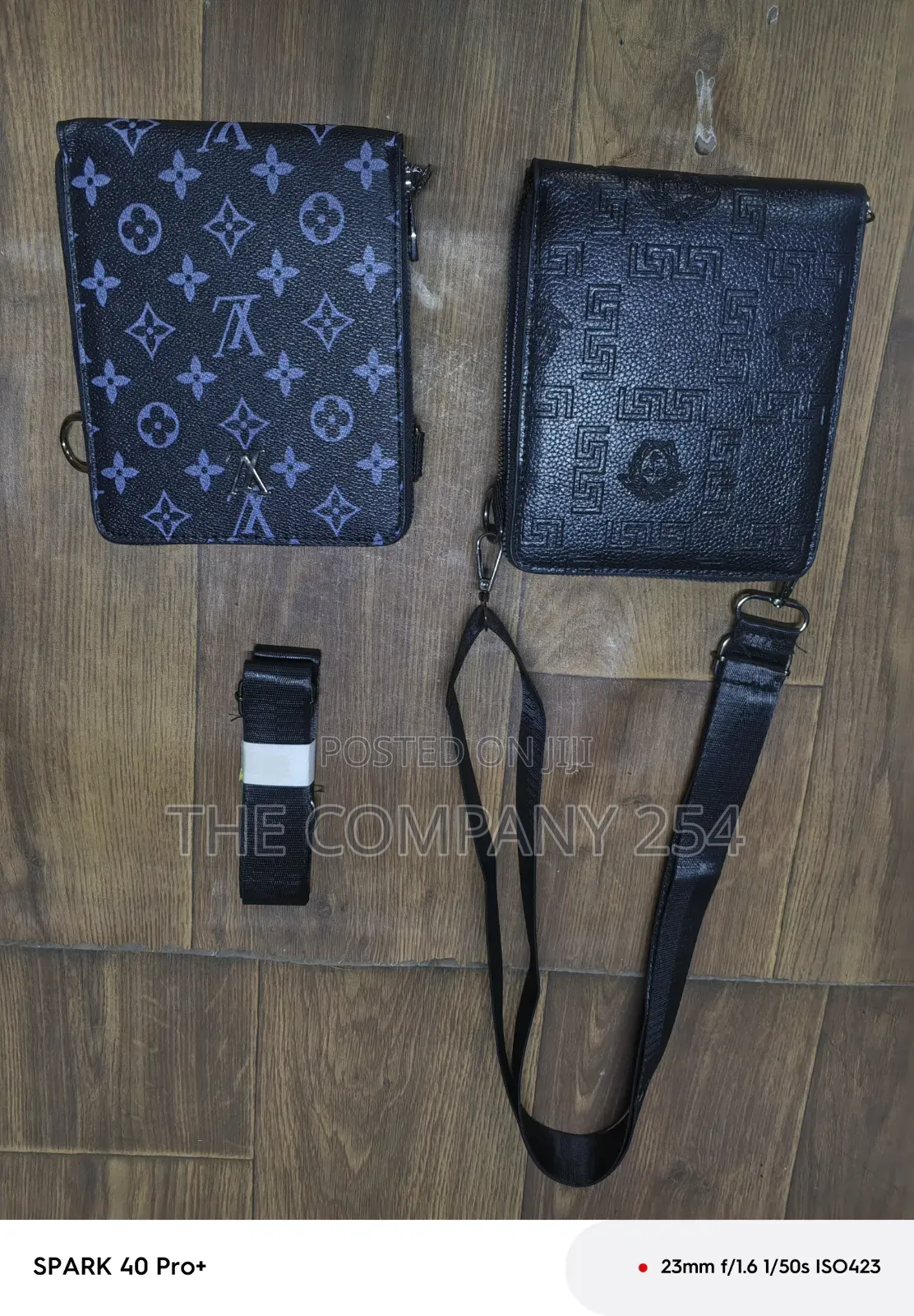 Quality Casual Leather Sling Chest Lv Versace Bags