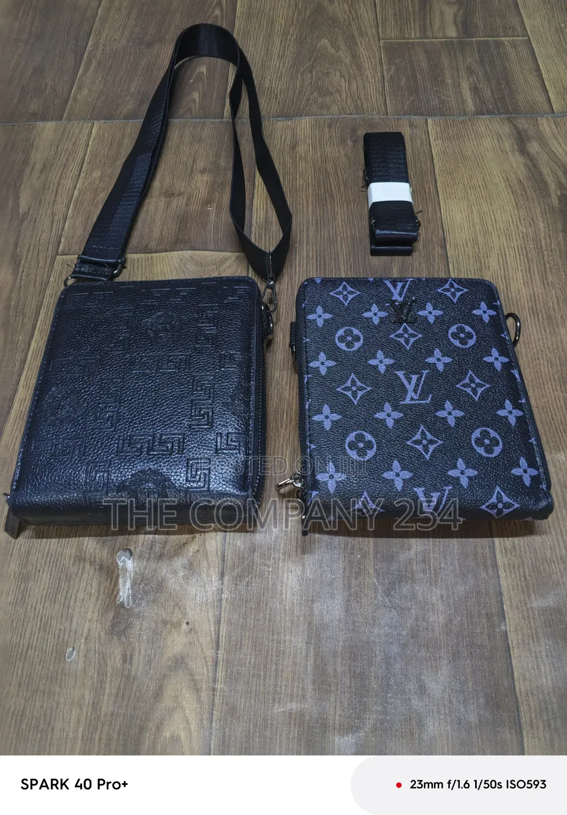 Quality Casual Leather Sling Chest Lv Versace Bags