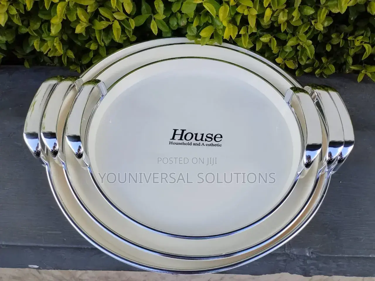 3 Pieces Acrylic Breakfast Tray Set
