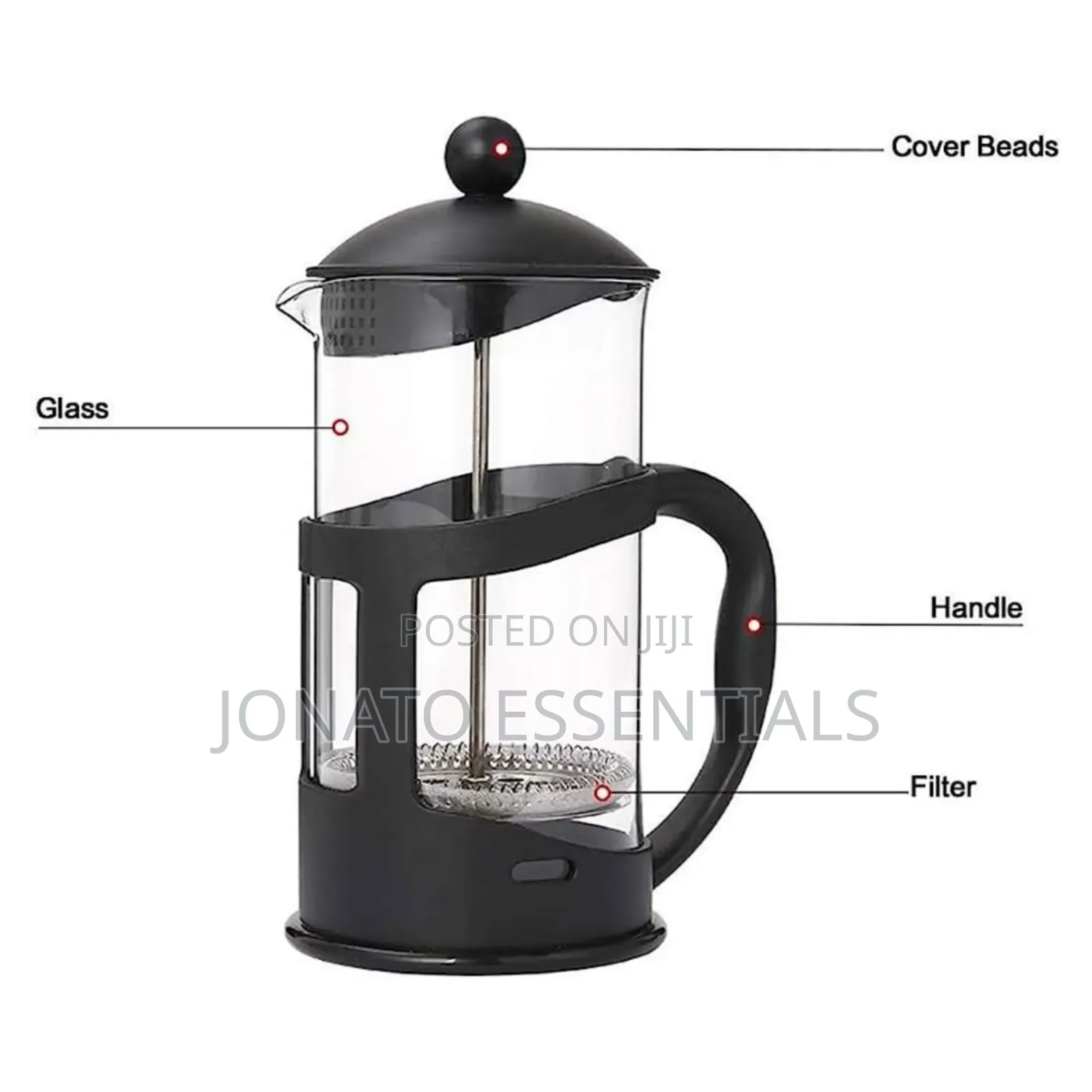 French Press Coffee Maker Tea Plunger 800ml - Manual Brewer