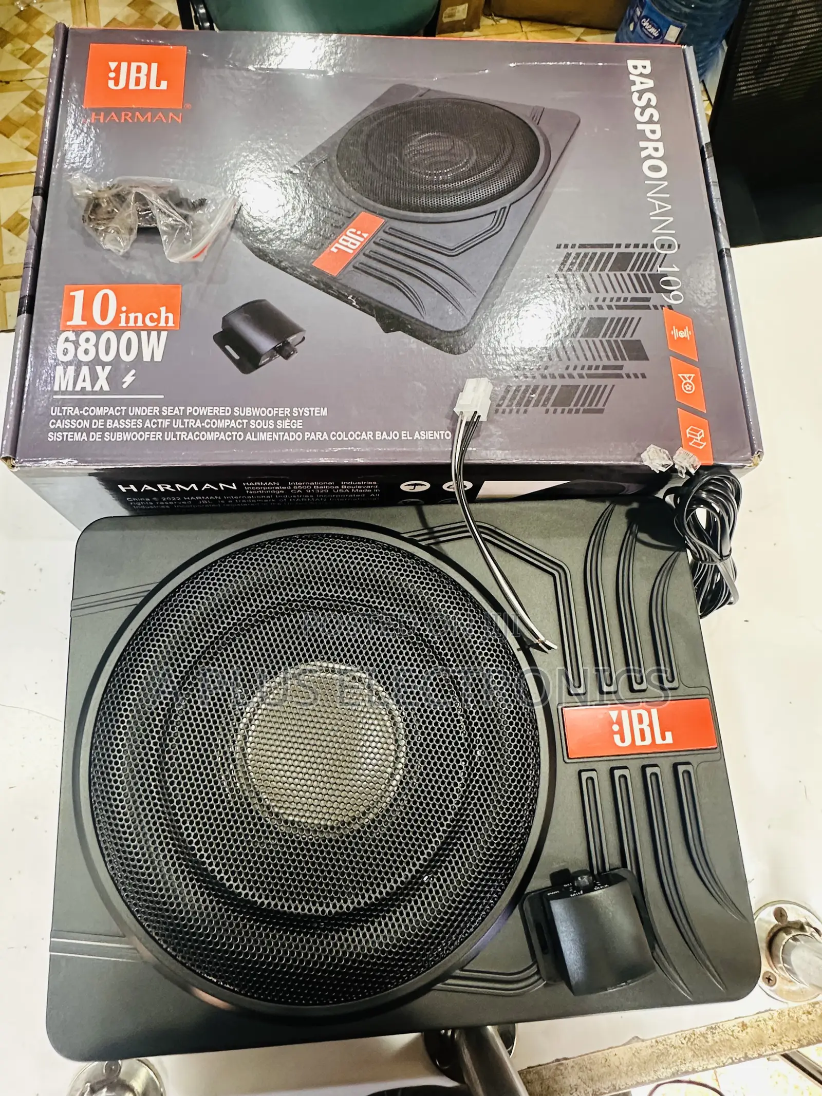 JBL Underseat Subwoofer 6800w Slim Active Bass Speaker