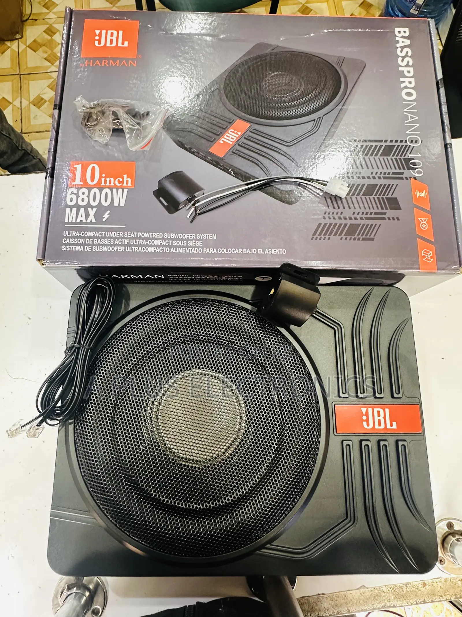 JBL Underseat Subwoofer 6800w High Performance Bass System