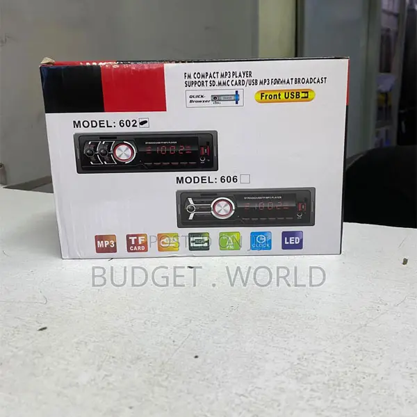 606 Car Stereo Mp3 Player – Fm Radio, Usb, Tf Card Aux Audio System