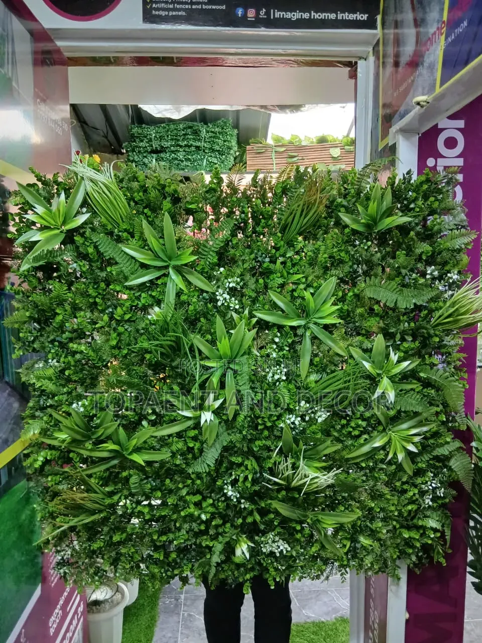 40by60 Wall Ascents Decorative Boxwood Hedge Panel