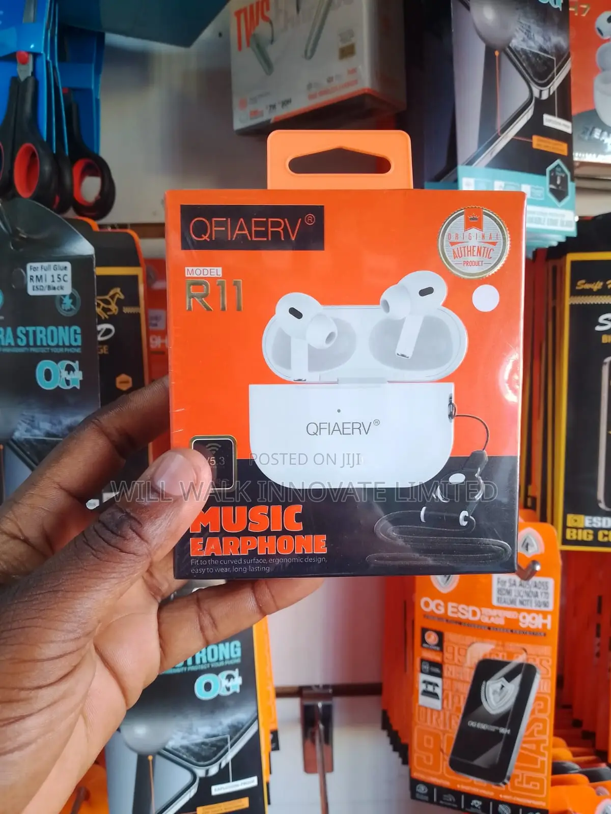 Qfiaerv R11 Wireless Bluetooth 5.3 Earbuds With Charging Case