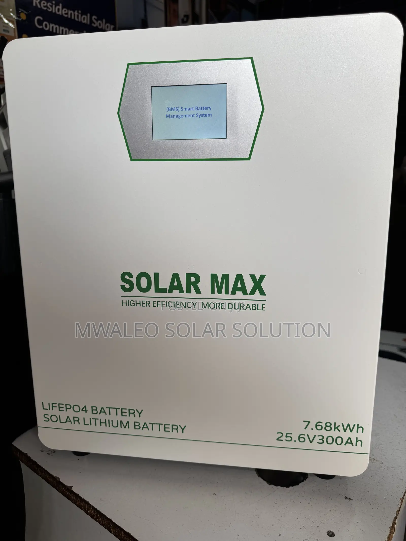 7.68kwh 25.6v (300ah) Solarmax Lithium Battery