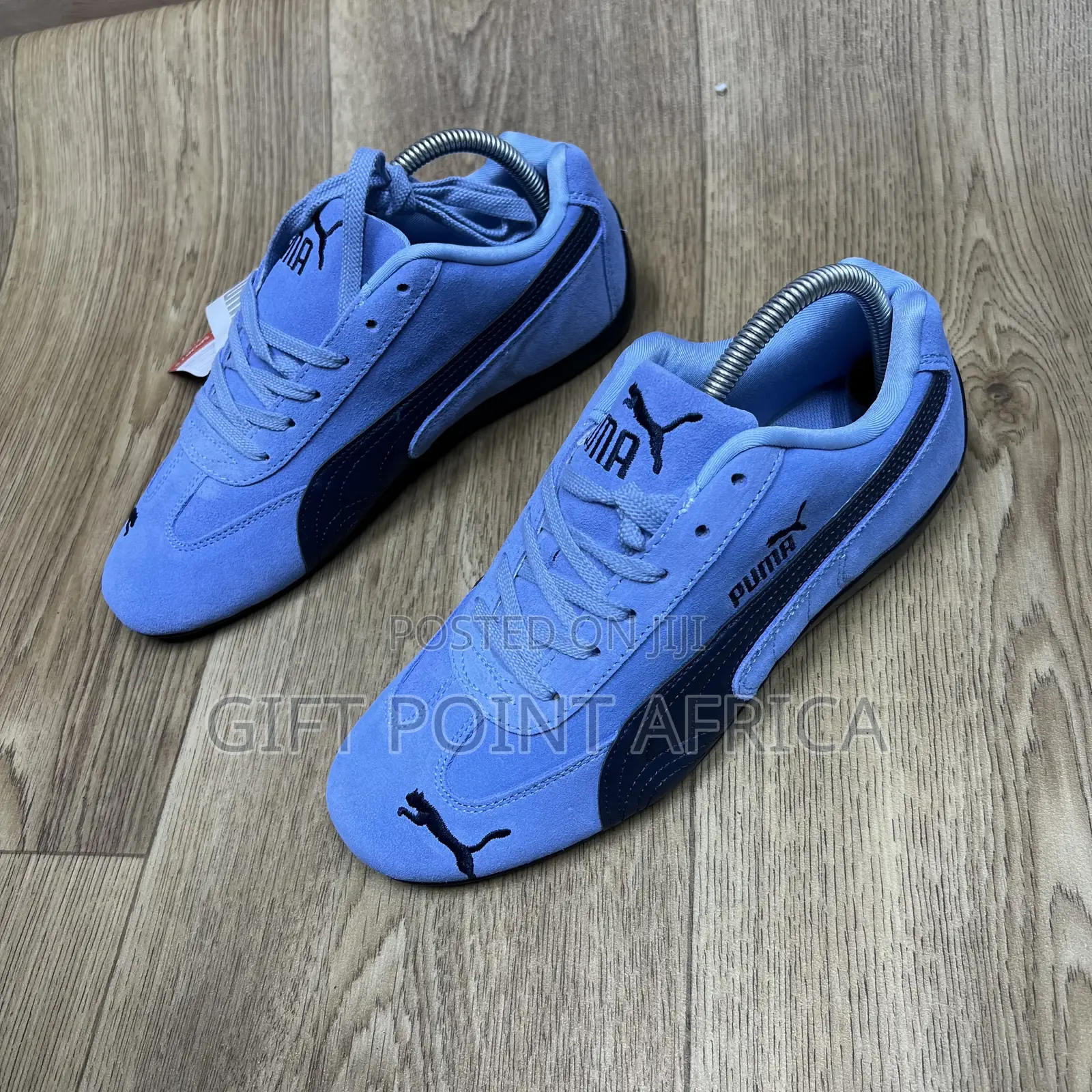 Sky Blue Puma Suede Speedcat Sneakers