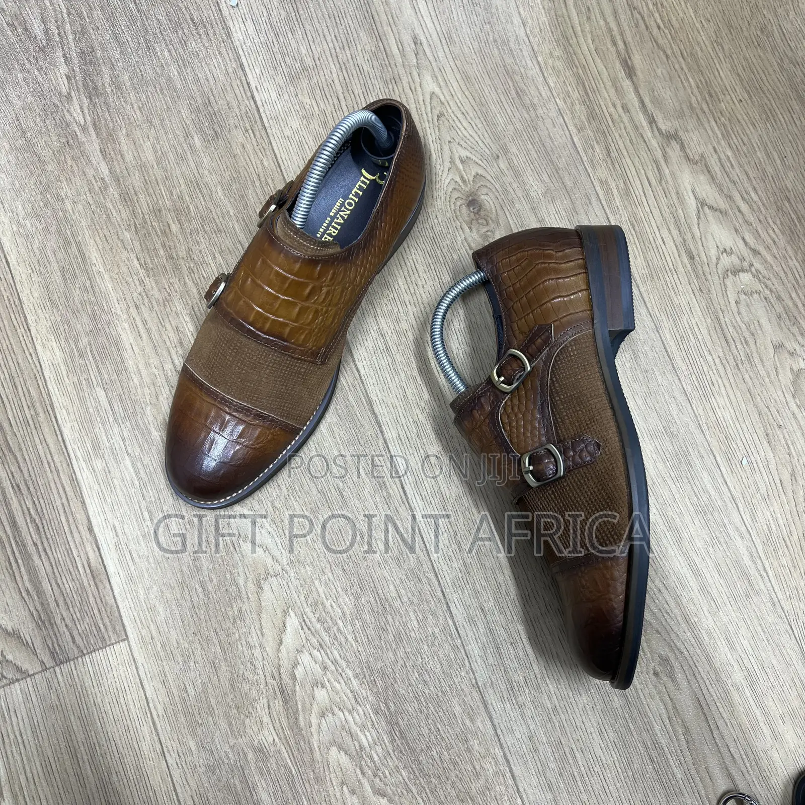 Leather Double Mock Official for Men