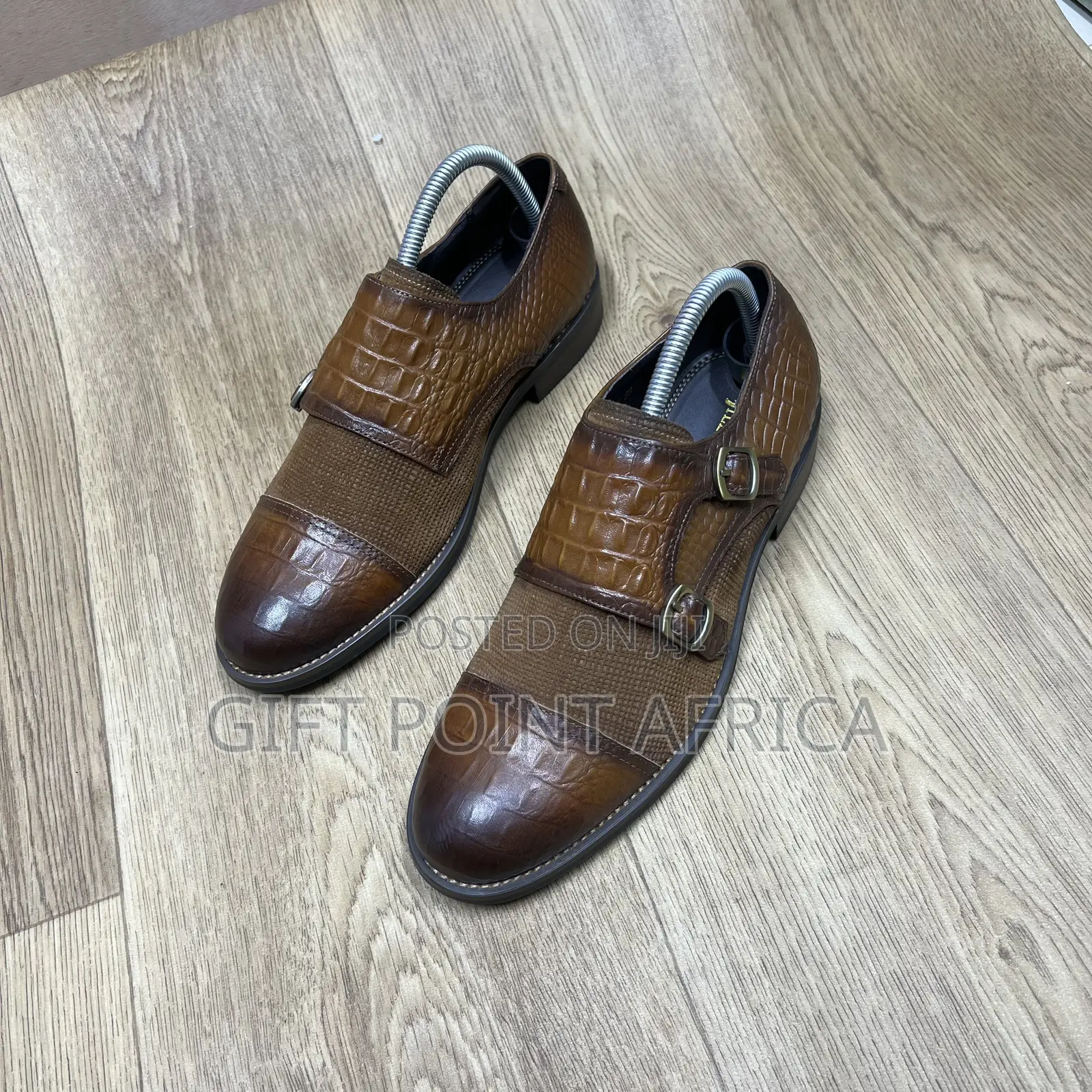 Leather Double Mock Official for Men