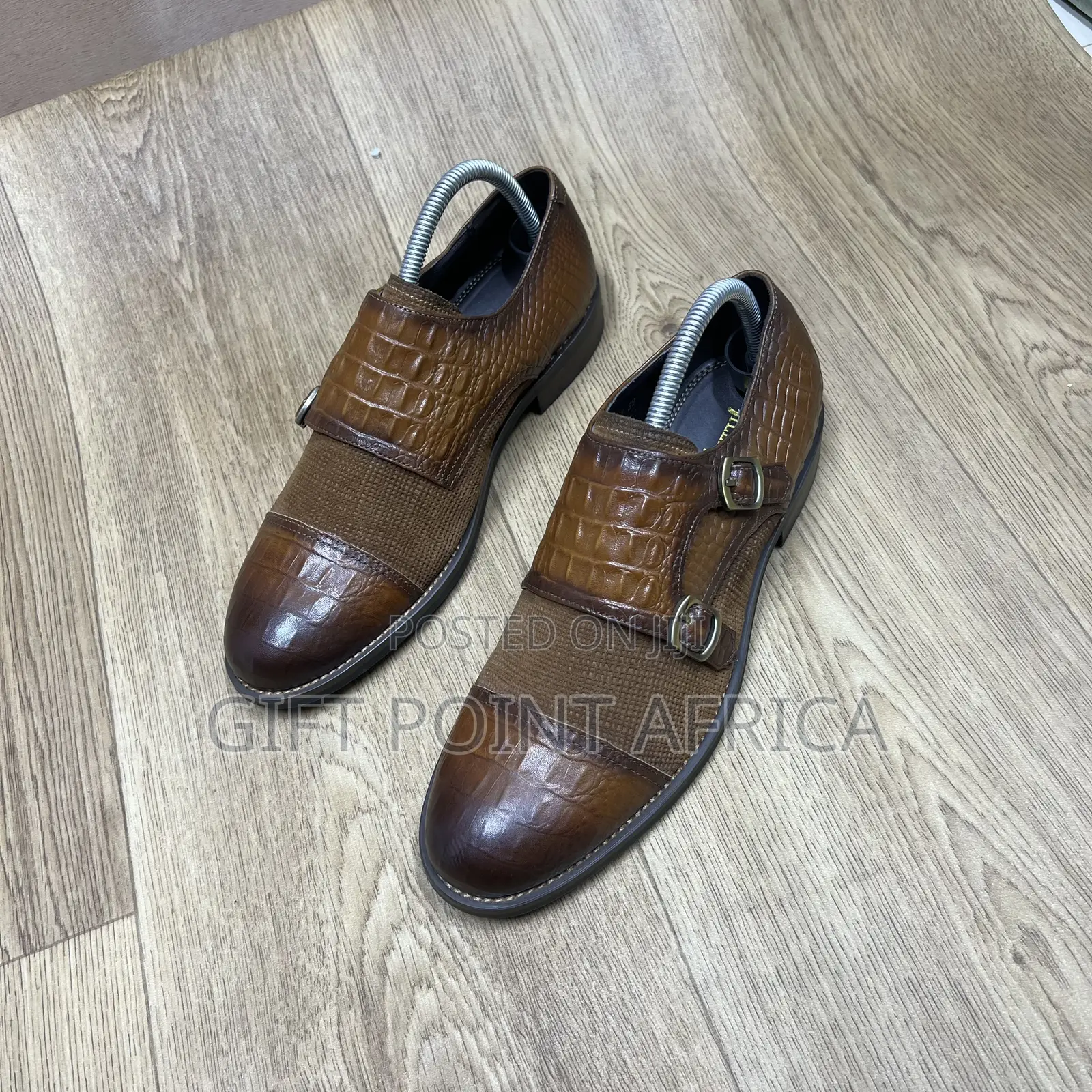 Leather Double Mock Official for Men