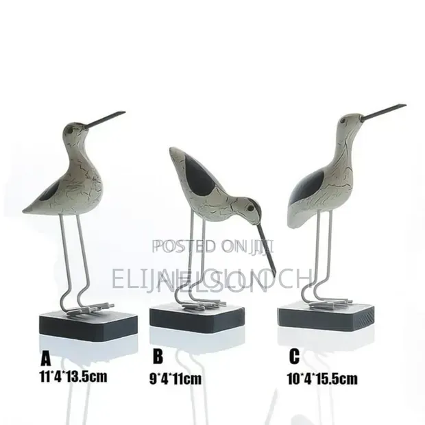 3pcs Wooden Seegulls Birds Nautical