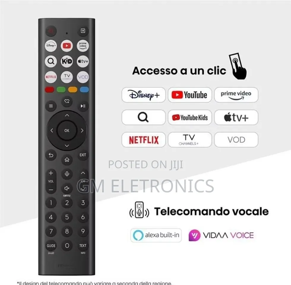 Original Hisense Smart Tv Qled Uhd Replacement Remote + Batteries.