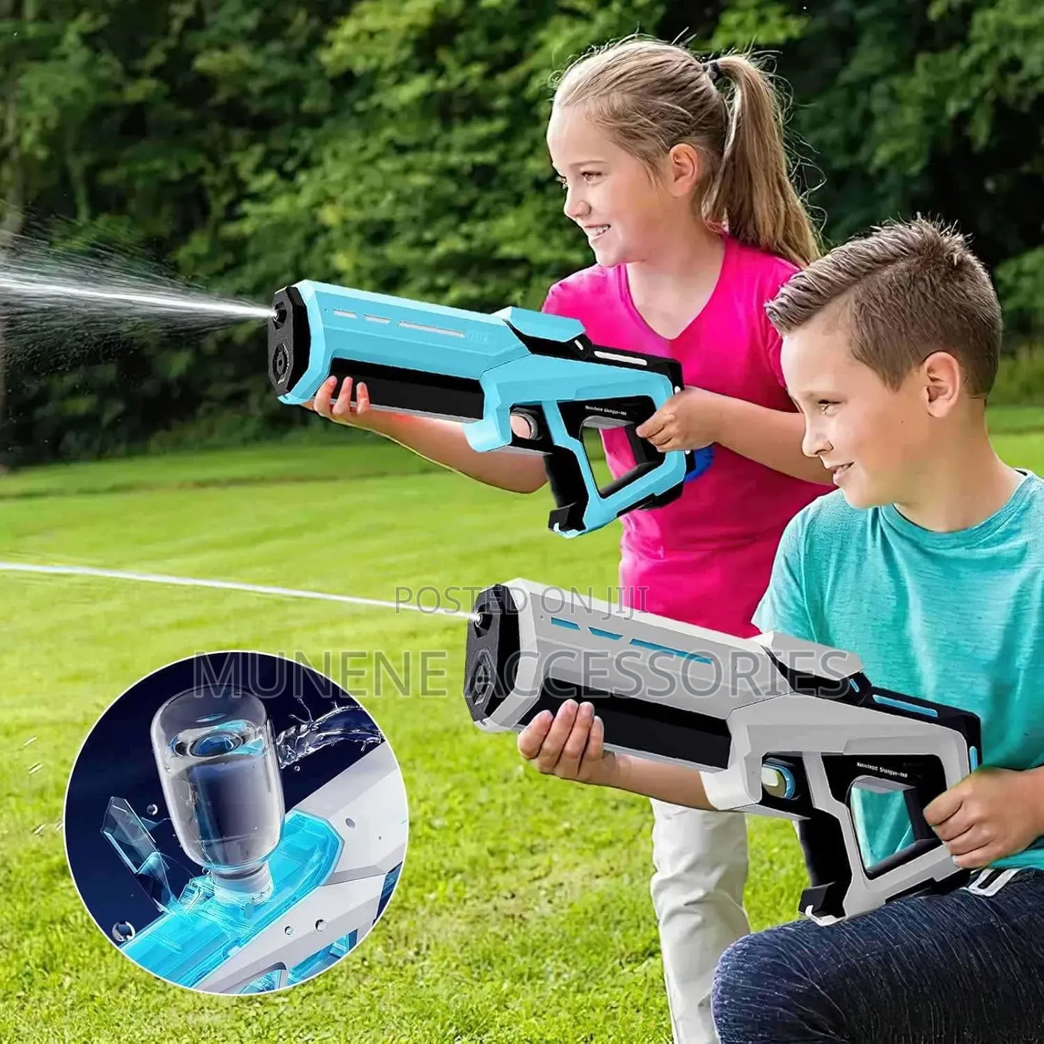Outdoor Shooting Electric Squirt Water Gun for Kids Full Power Pistol