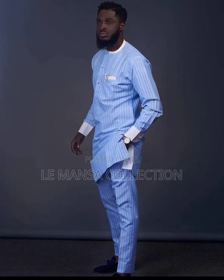 Modern Pinstripe Suit