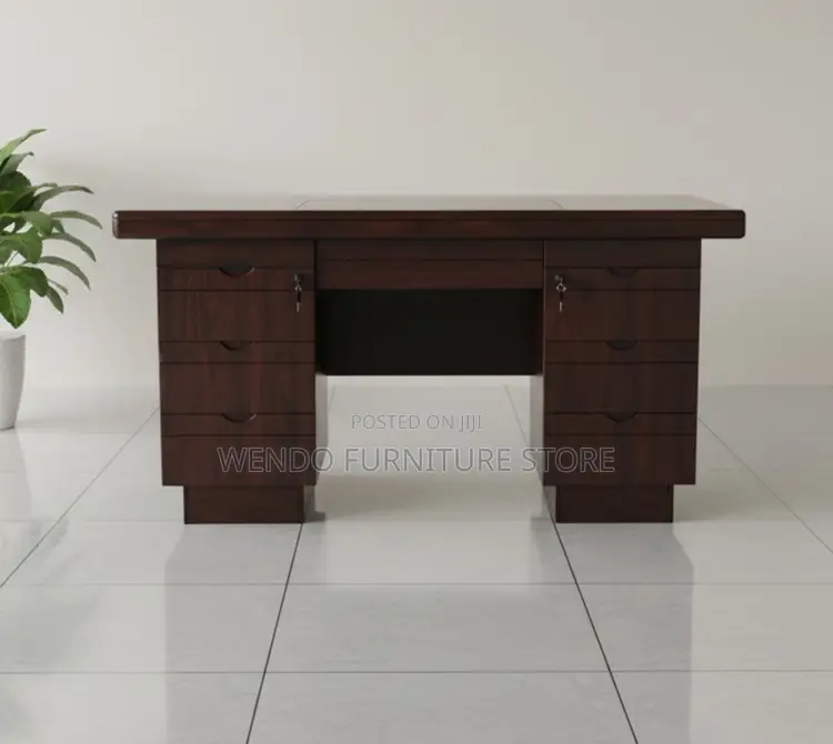 Office Desk; 1400mm Premium Home Offices Mahogany Desk
