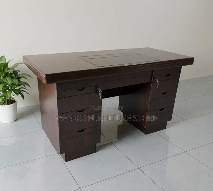 Office Desk; 1400mm Premium Home Offices Mahogany Desk