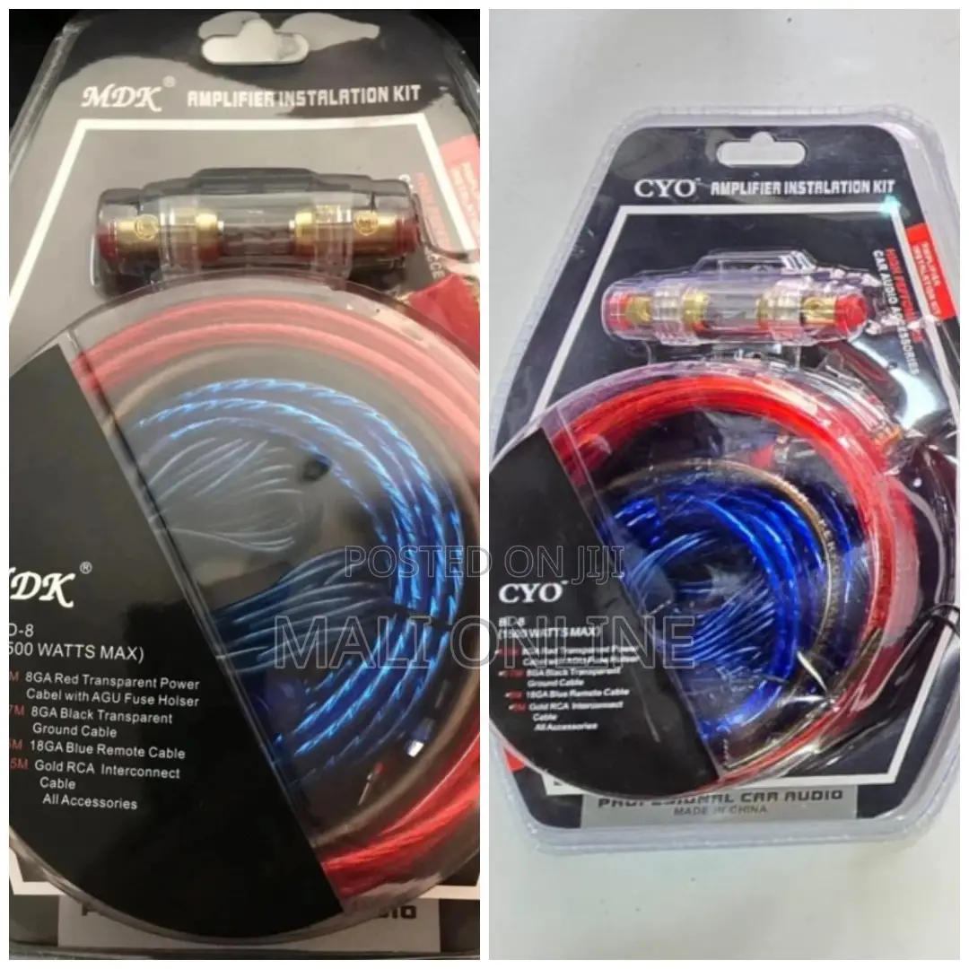 Amplifier Installation Wirng Kit 8awg Power Ground Rca Cable Cyo-1500w