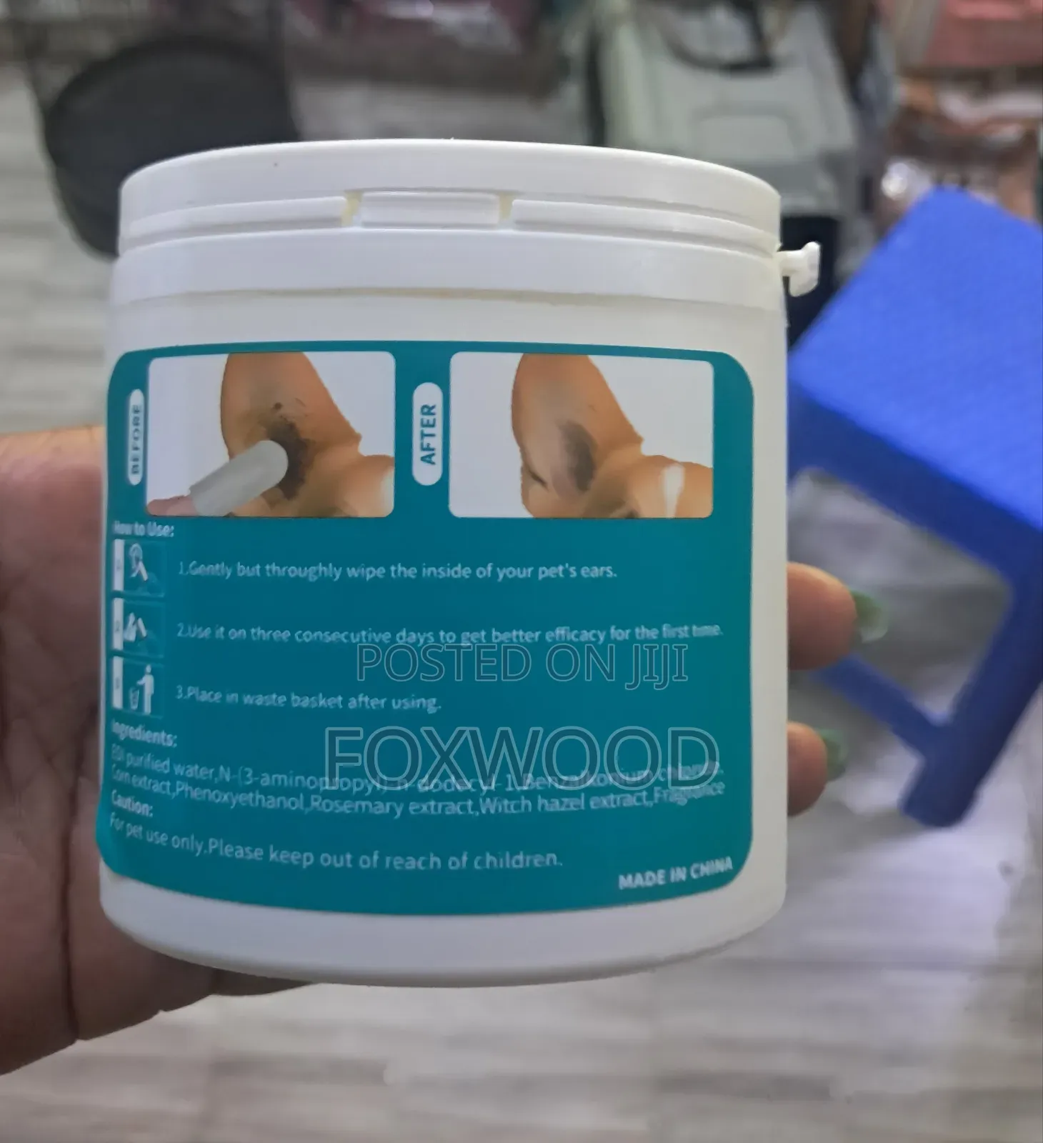 Pet Ear Cleaner Finger Wipes