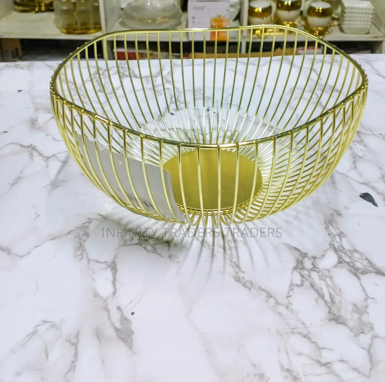 Gold Fruit Rack