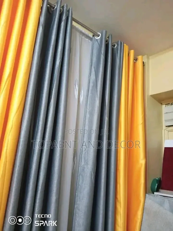 Chic Plain Room Darkening Curtains