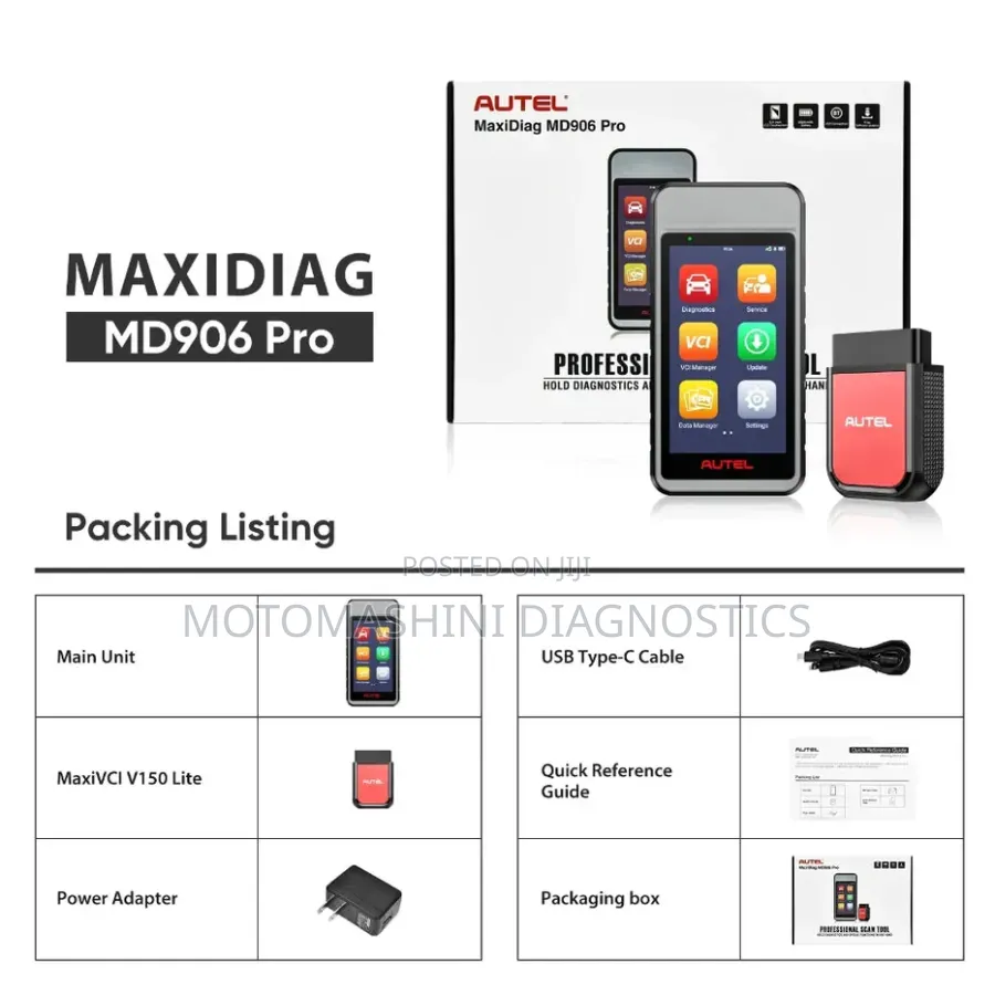 Autel Maxidiag Md906 Pro Obd-Ii Bluetooth Vehicle Diagnosis Machine