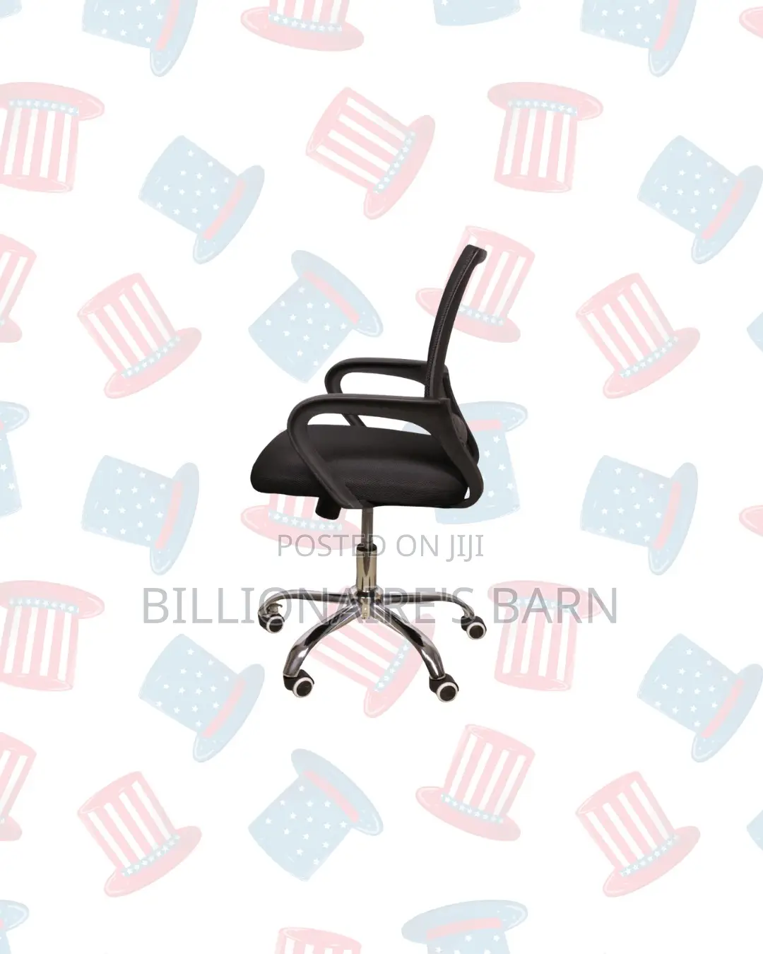 Modern Office Chair Ergonomic Fabric Seat With Lumbar Support