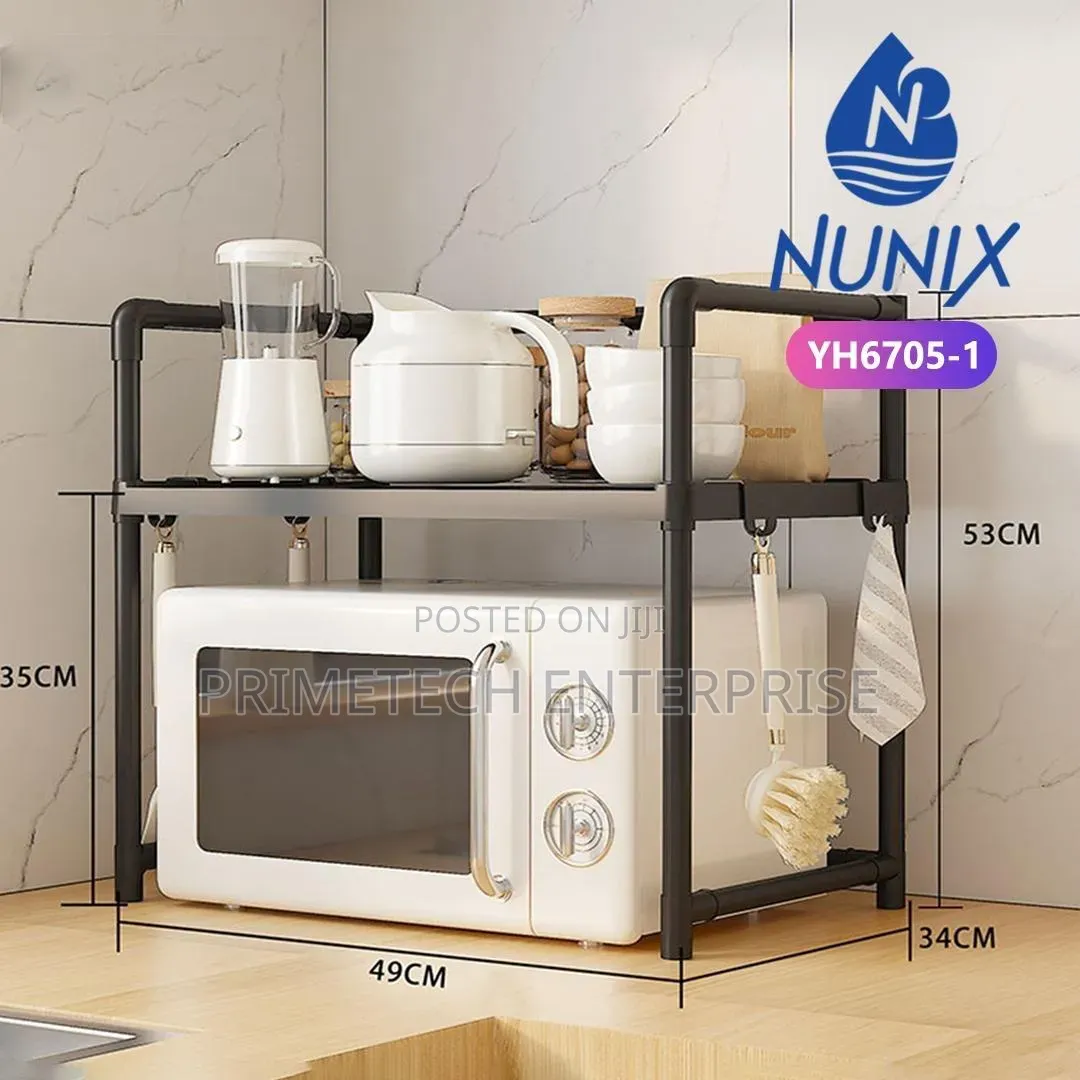Kitchen Microwave Stand-Black