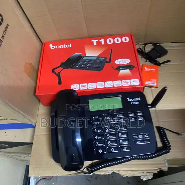 Bontel T1000 GSM Landline Replacement Phone – Dual Sim Desktop Telepho