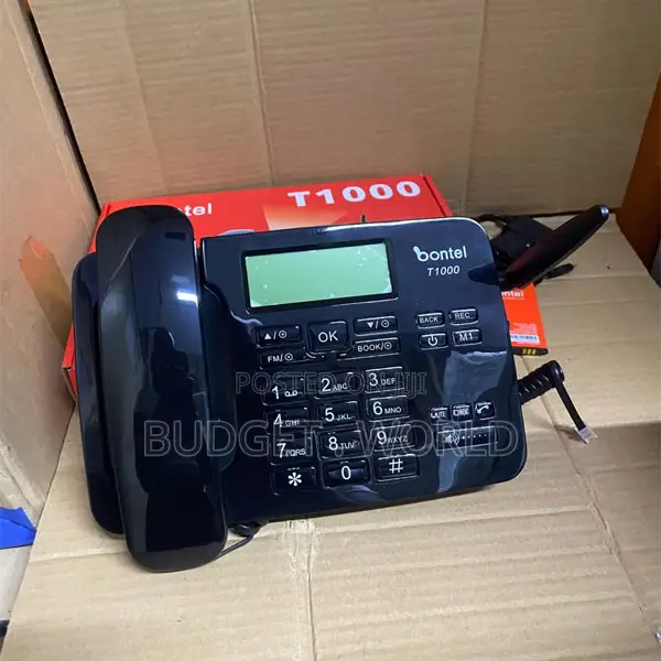 Bontel T1000 GSM Desktop Communication Phone – Large Keypad Dual Sim D