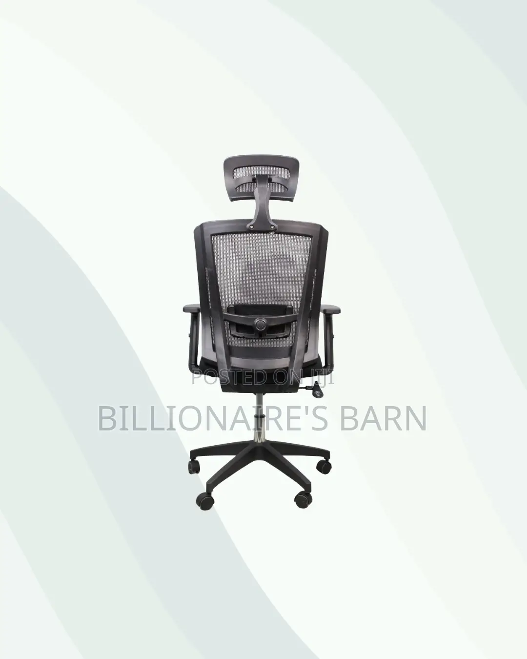 Stylish Black Mesh Office Chair With Nylon Base Nairobi Special