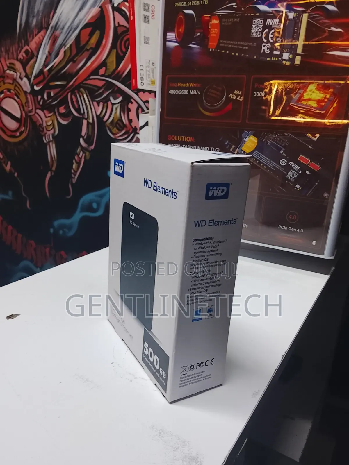 500gb Wd Elements Portable Hard Drive – Ready to Use