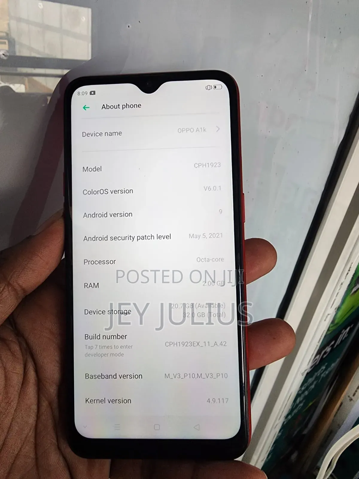 Oppo A1k 32 GB Red