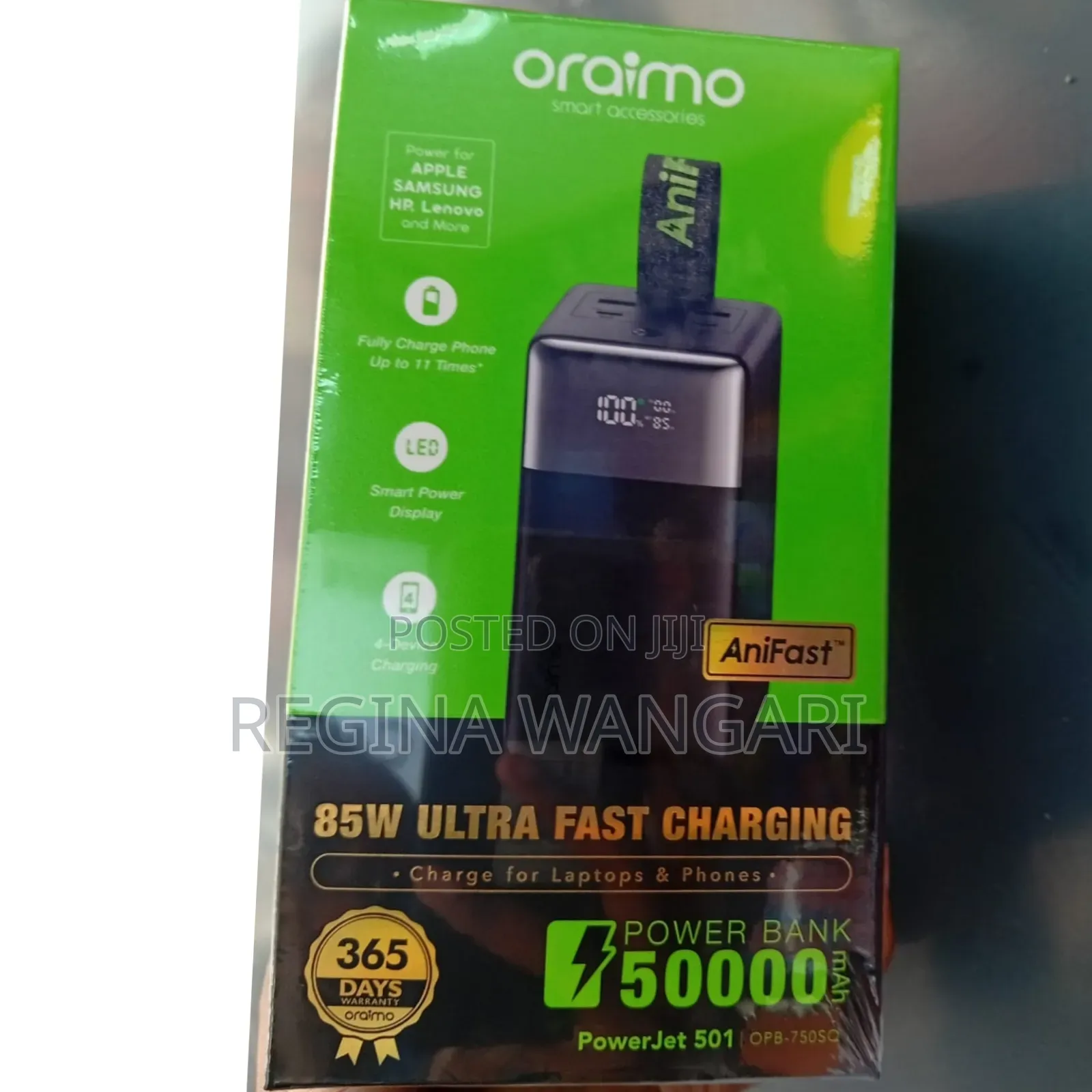 Original Oraimo Power Bank 
50000mah at 5899