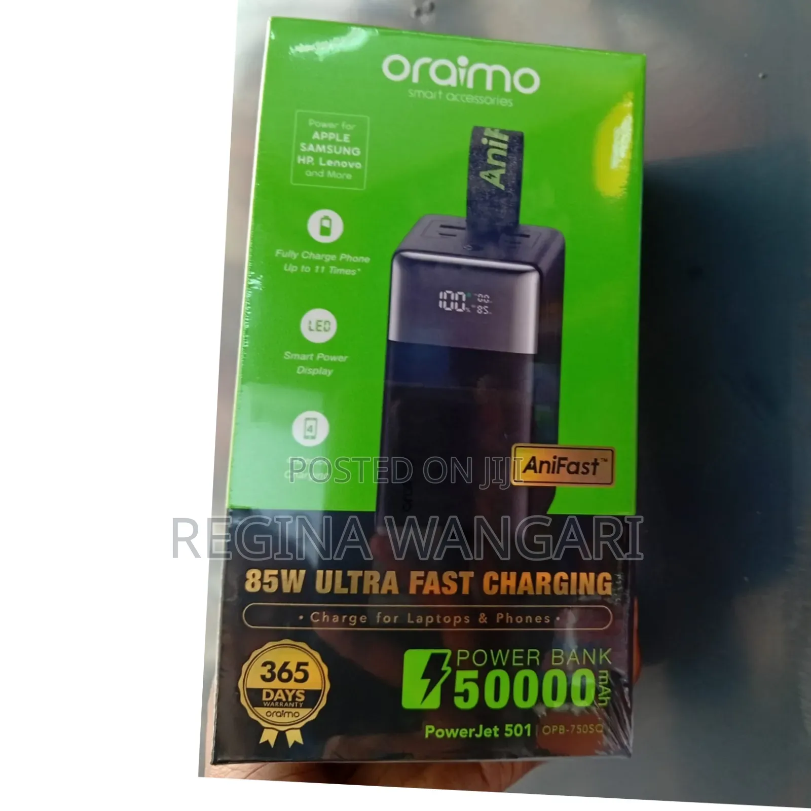 Original Oraimo Power Bank 
50000mah at 5899