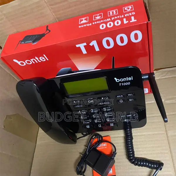 Bontel T1000 Wireless GSM Telephone – Dual Sim Desktop Calling Solutio