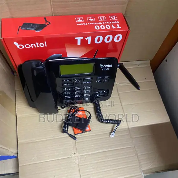 Bontel T1000 GSM Communication Phone – Dual Sim Desktop Telephone For