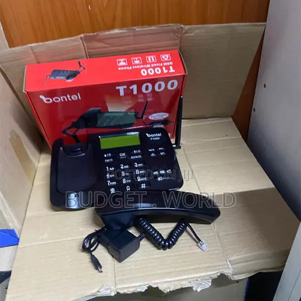 Bontel T1000 Dual Sim Wireless Home Phone – Reliable GSM Network Conn