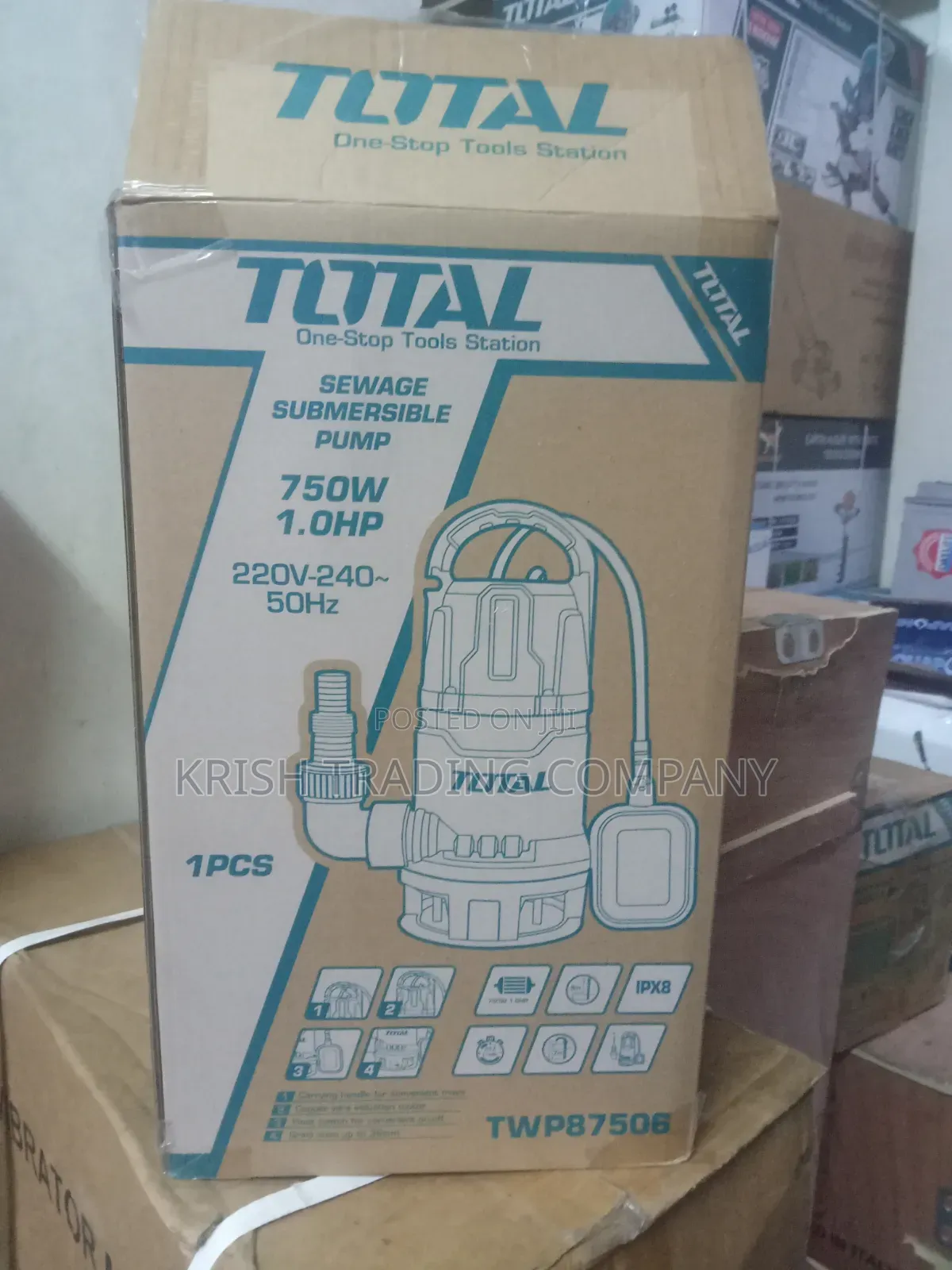 750w Total Sewage Submersible Pump