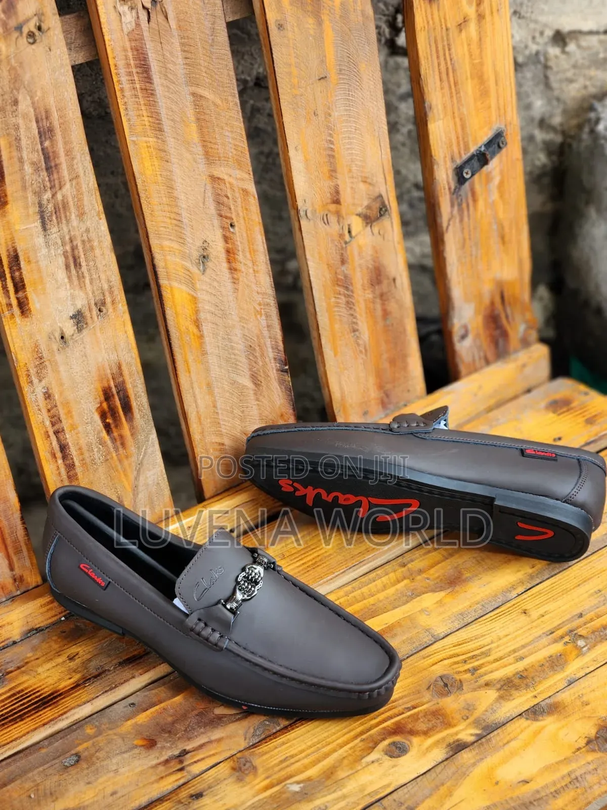 Leather Clarks Loafers
