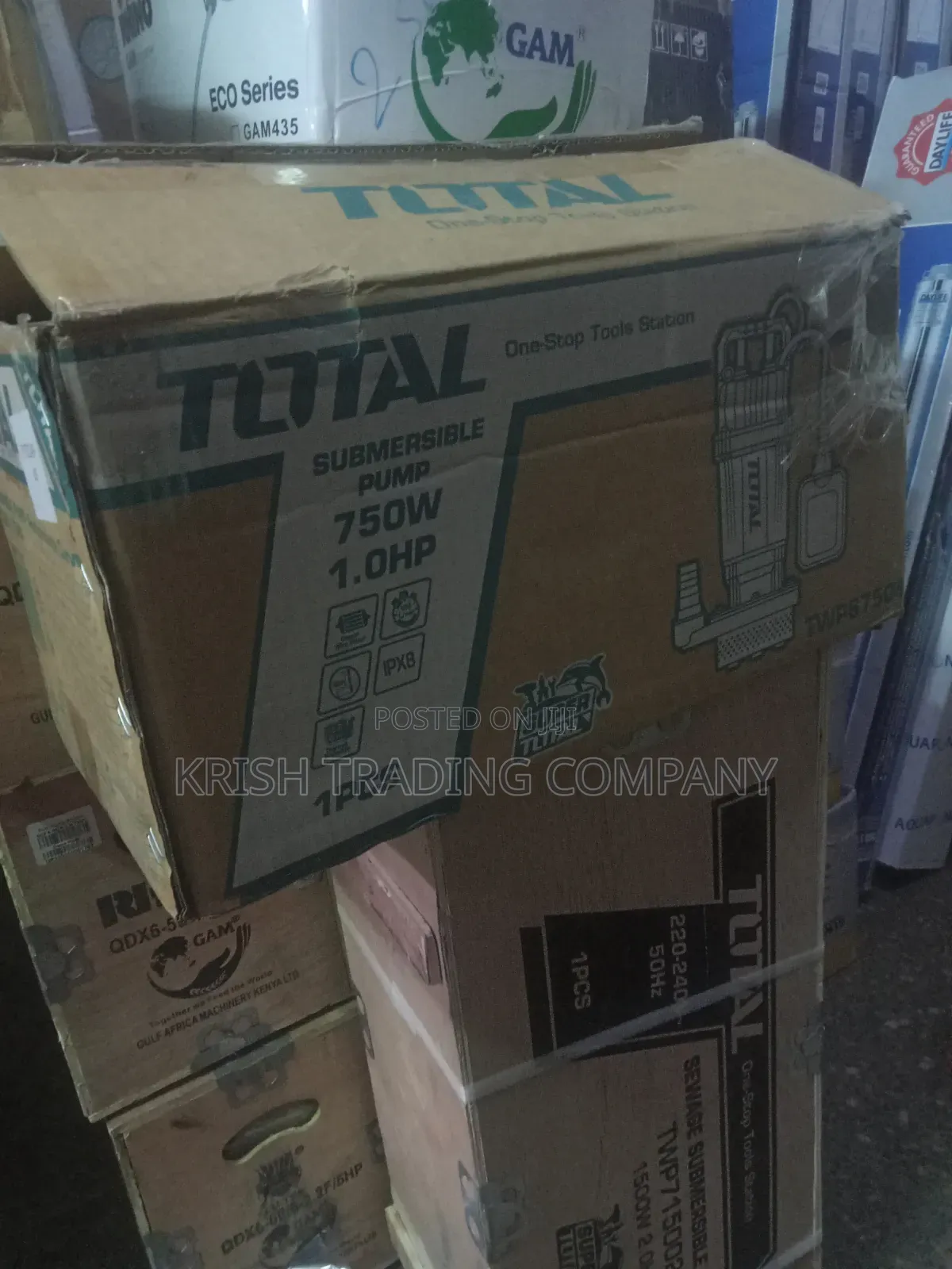 750w Total Submersible Water Pump 1.0hp