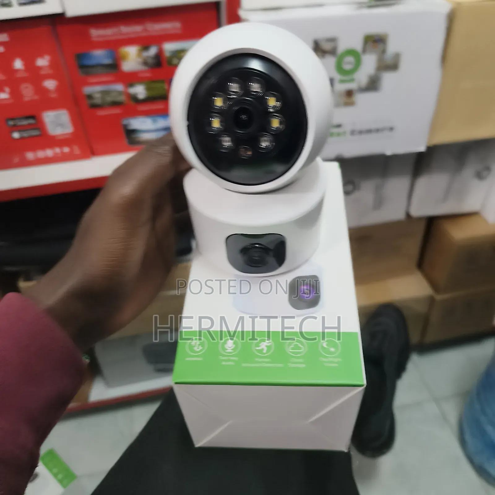 Dual-Lens 4g Surveillance Camera 2way Audio