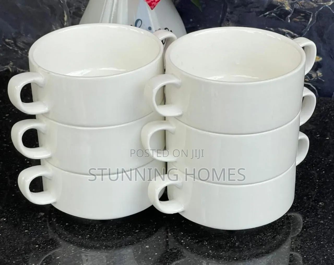 6 Ceramic Soup Mugs