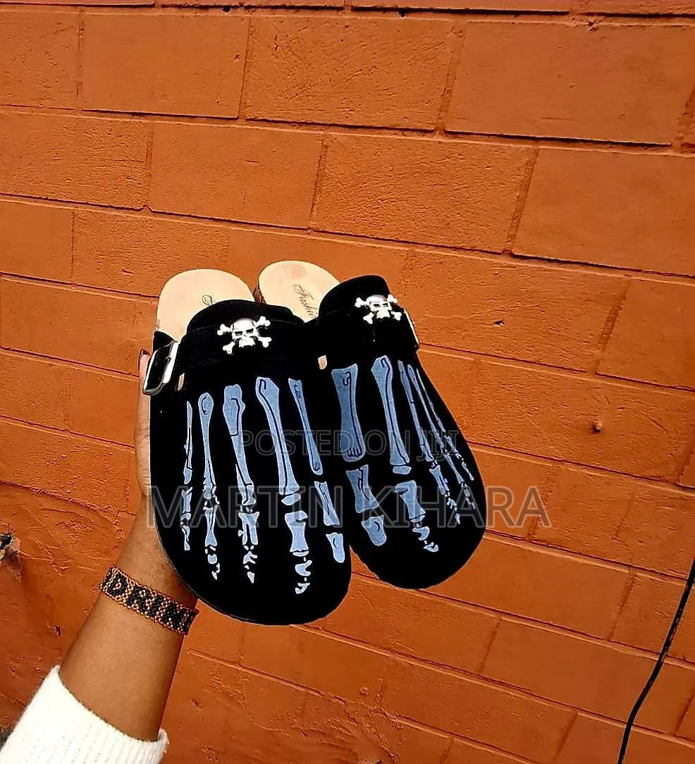 Flame and Skeleton Clogs