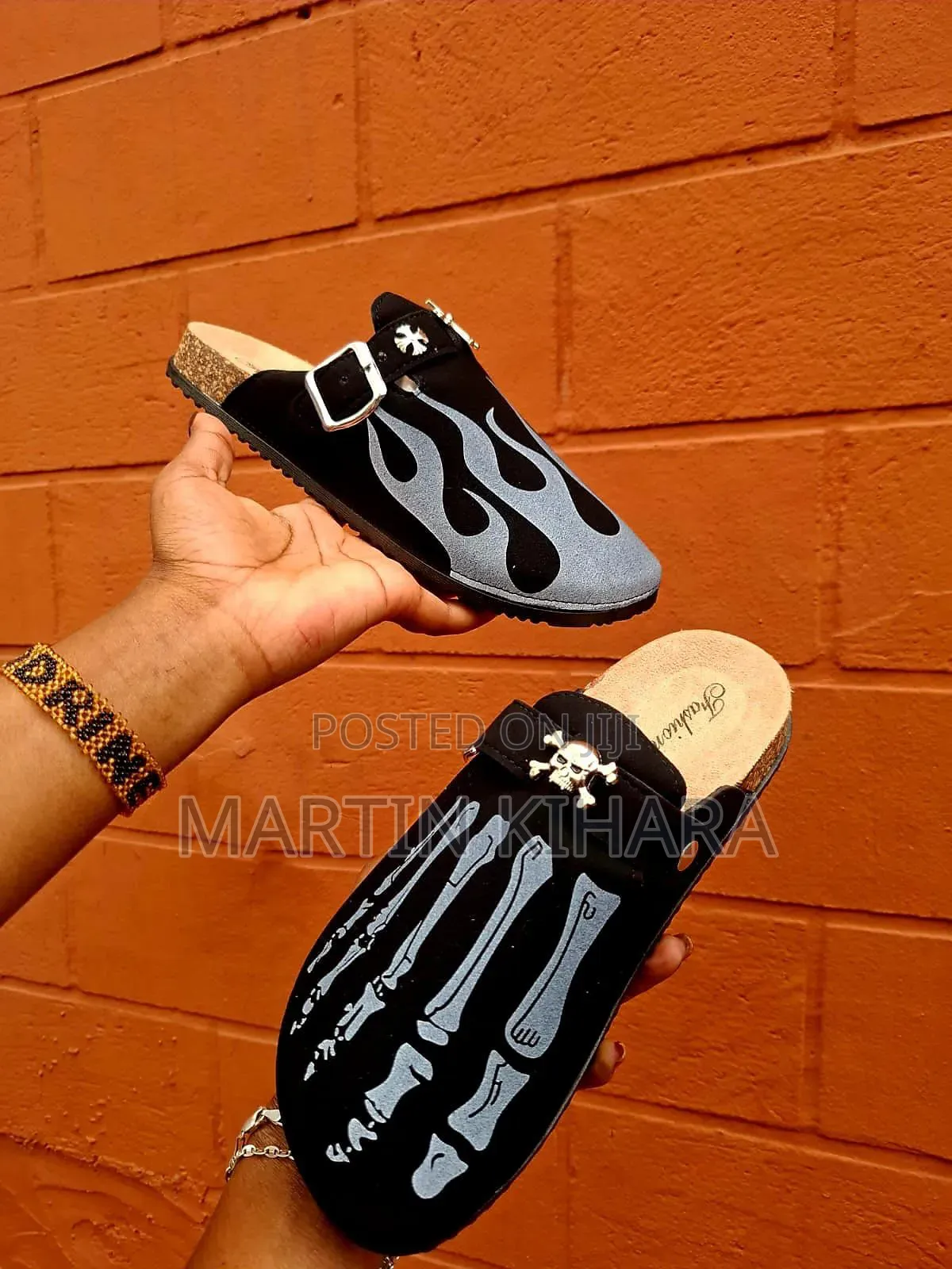 Flame and Skeleton Clogs