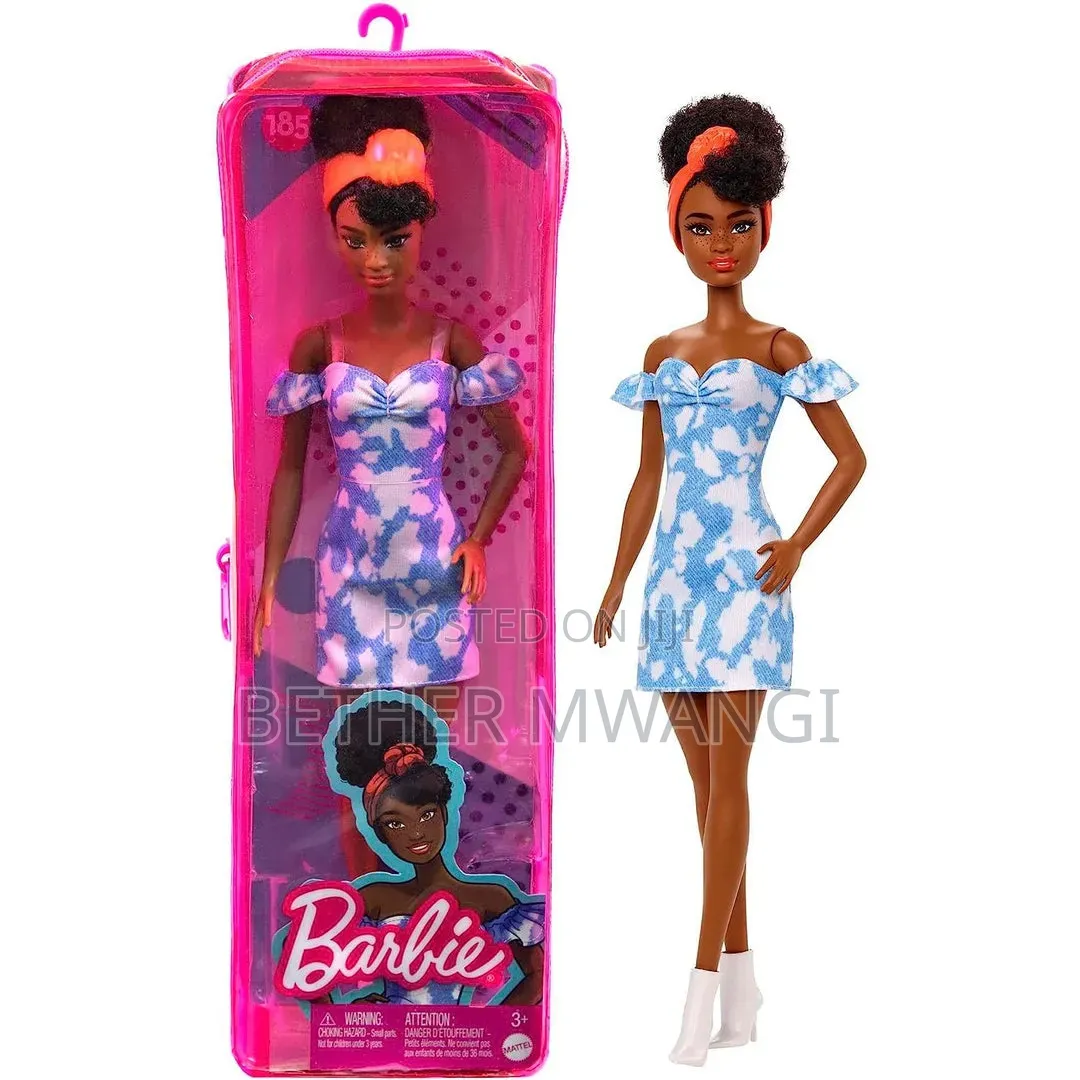 Barbie Fashionistas Doll - Black Hair, Dress, Bandana
